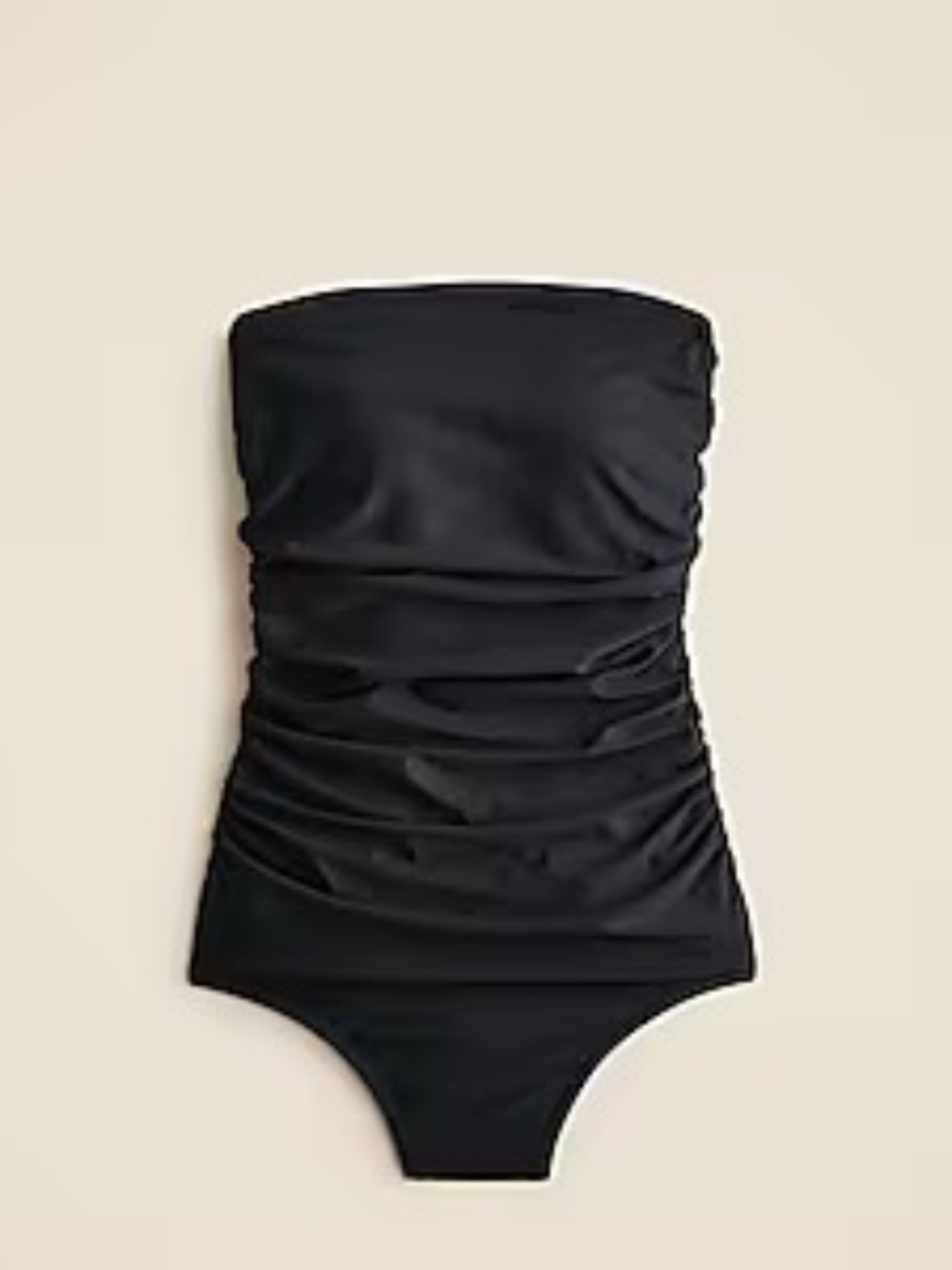 NWT J. Crew long-torso ruched bandeau one-piece 4 - Picture 2 of 11